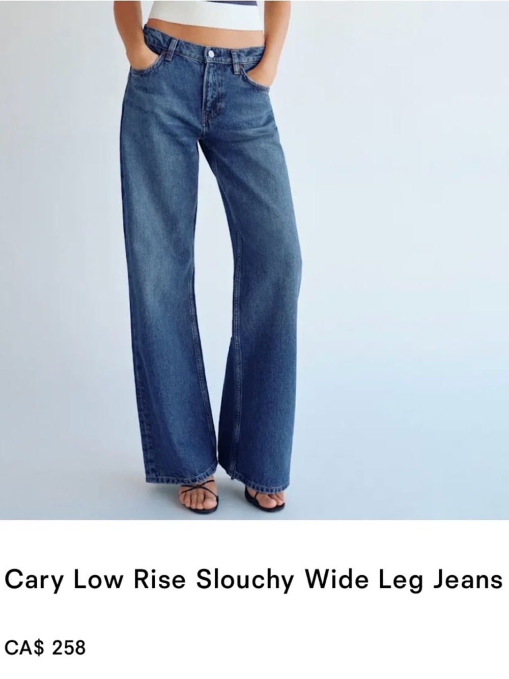 Reformation Cary low rise wide-Leg jeans - colour: maggiore
